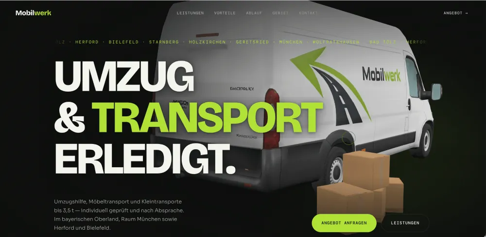 Startseite Mobilwerk Transport & Umzug